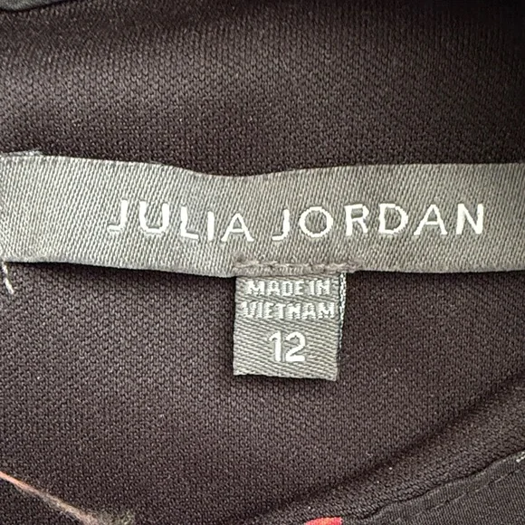 Julia Jordan Black Floral Midi Dress - Picture 2 of 8